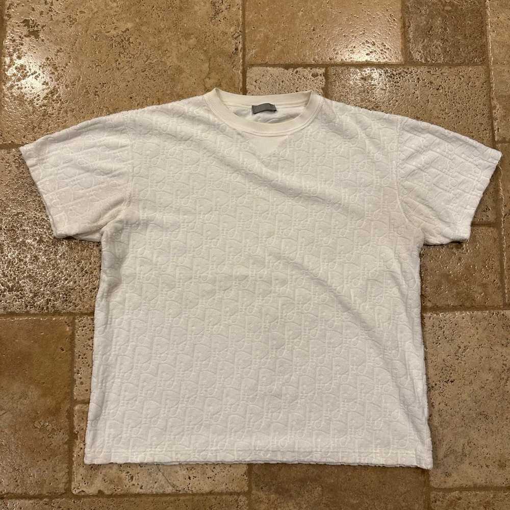Dior Oblique Towel Monogram White T-Shirt - image 3