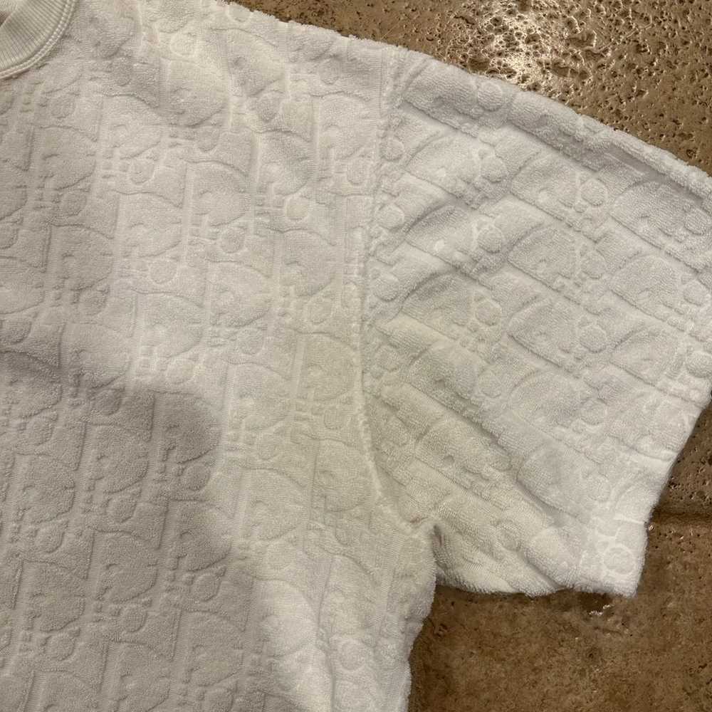 Dior Oblique Towel Monogram White T-Shirt - image 7