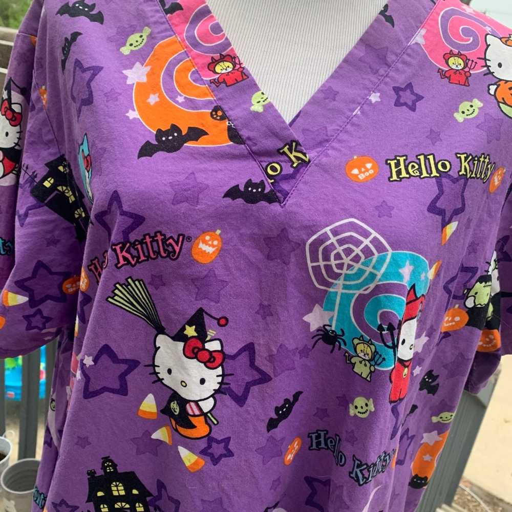 Hello Kitty halloween Scrub Top 2007 - image 2