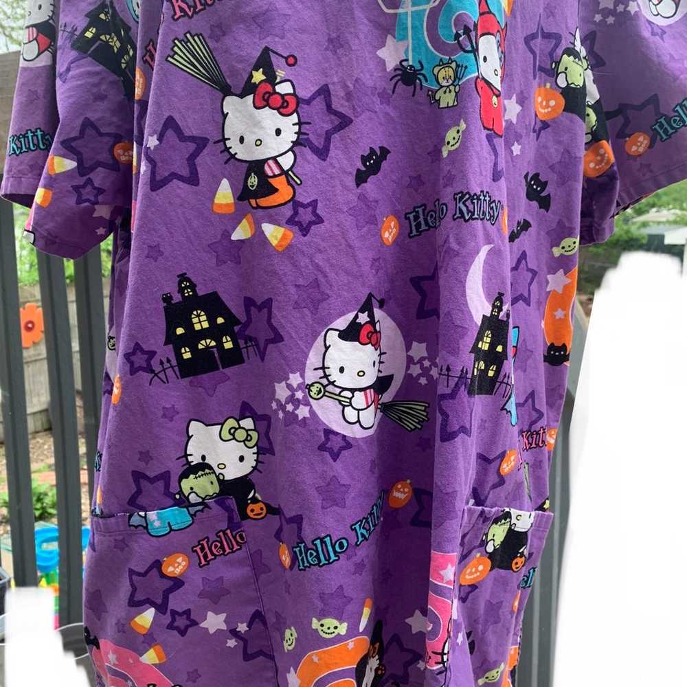 Hello Kitty halloween Scrub Top 2007 - image 3