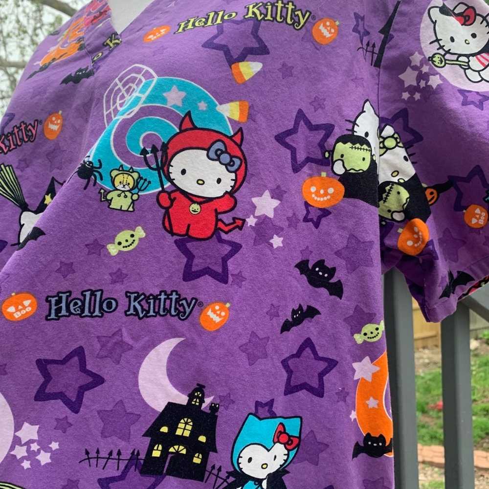 Hello Kitty halloween Scrub Top 2007 - image 5