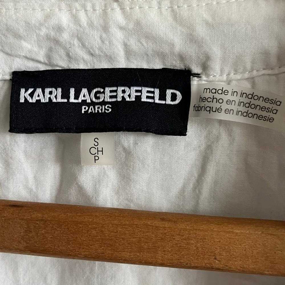 Karl Lagerfeld Women's Cotton Puff Sleeve Eyelet … - image 7