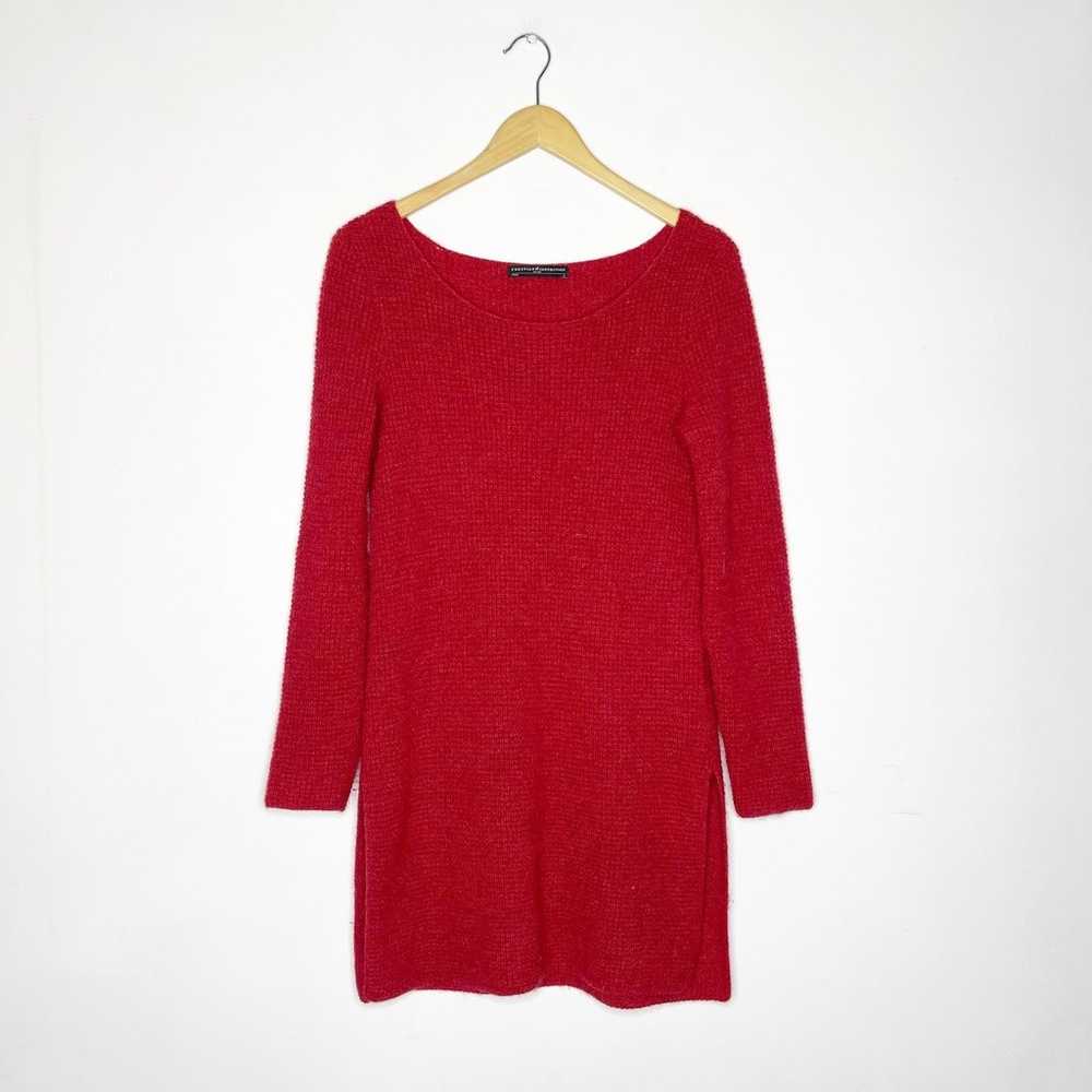 Peruvian Connection Alpaca Red Tunic Sweater Size… - image 1