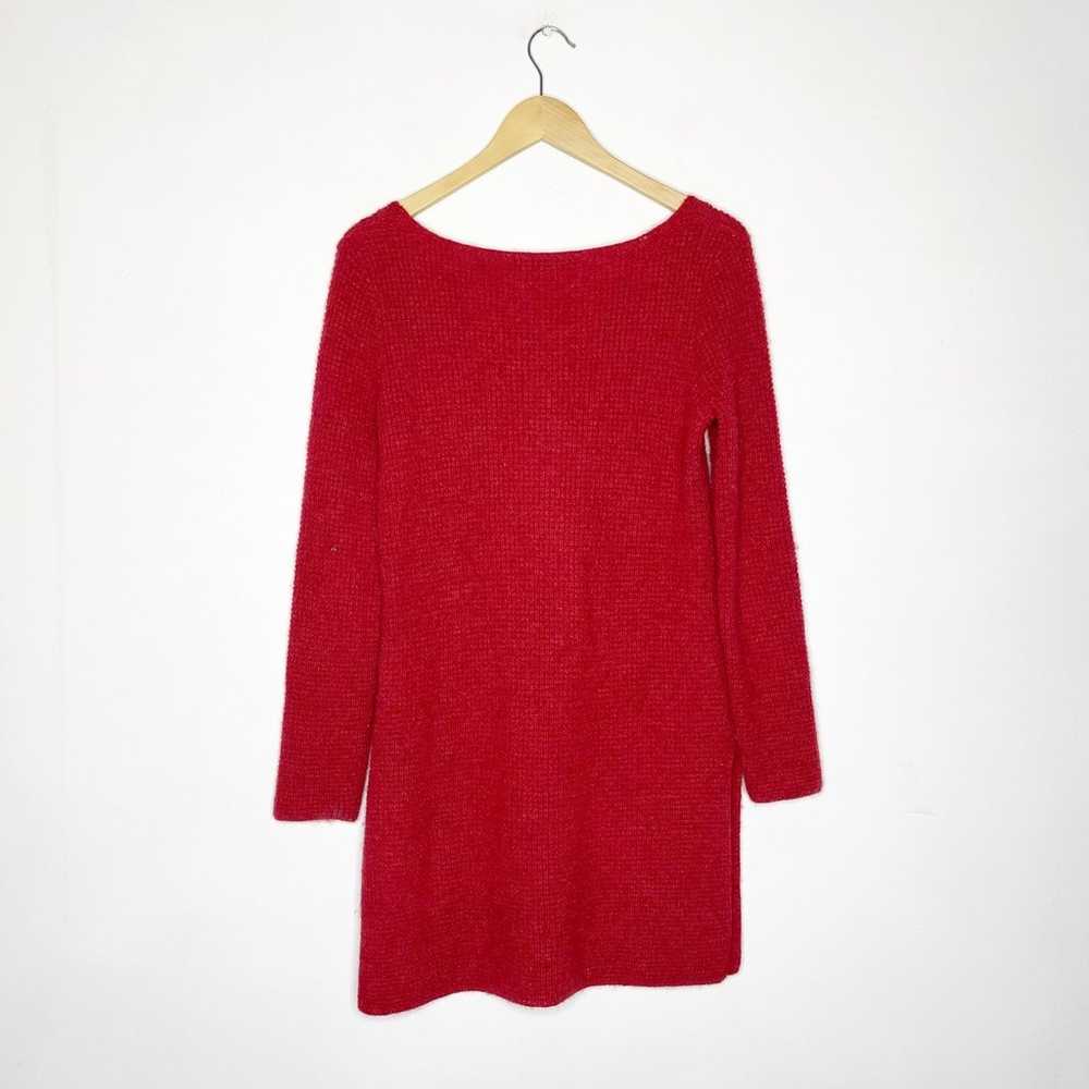 Peruvian Connection Alpaca Red Tunic Sweater Size… - image 2