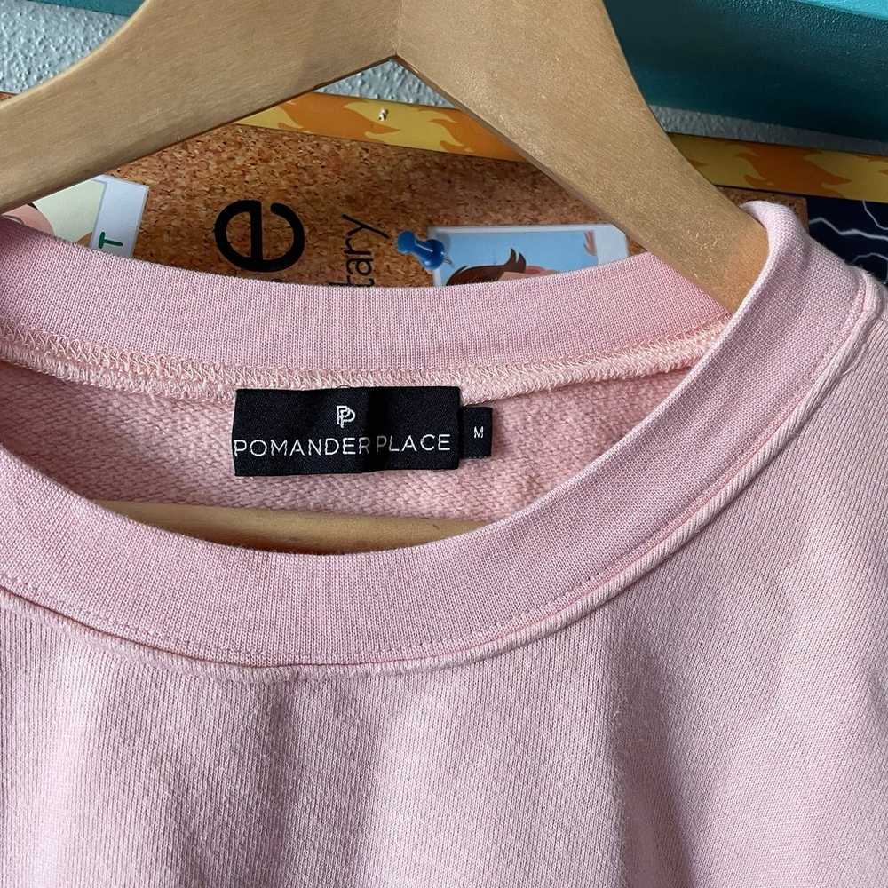 Pomander Place pink ballon sleeve sweatshirt - image 2