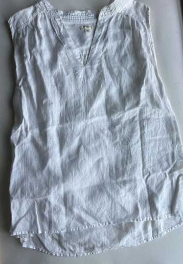 Dylan Dylan | White Sleeveless 100% Linen Womens S