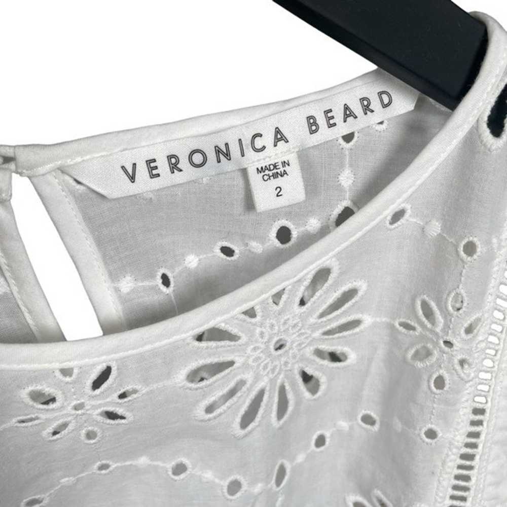 Veronica Beard Gale Eyelet Embroidery Puff Sleeve… - image 9