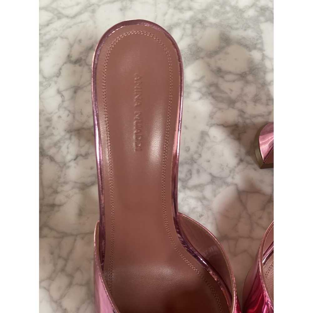 Amina Muaddi Leather heels - image 4