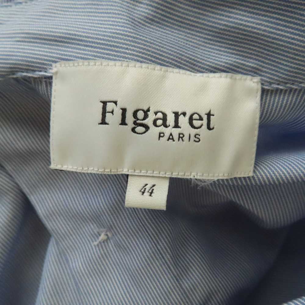 Figaret Paris Womens Blue White Striped Cotton Lo… - image 4