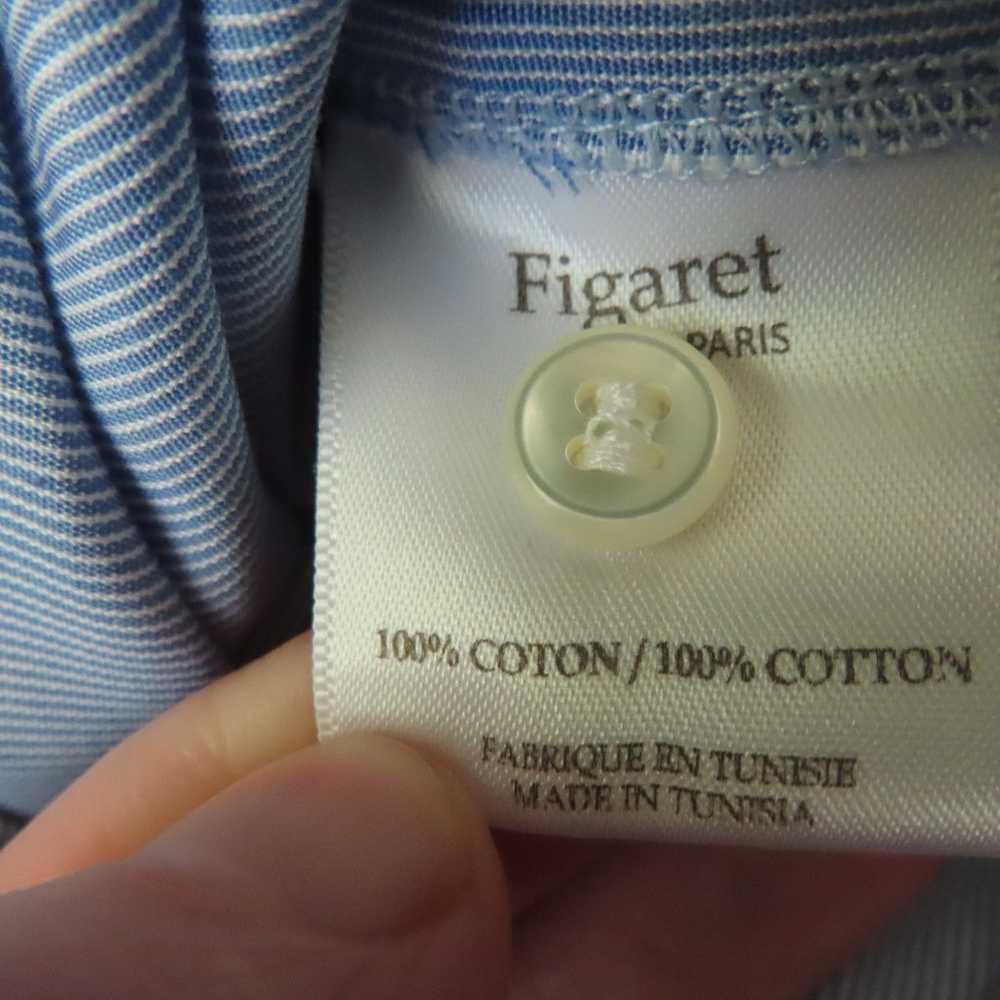 Figaret Paris Womens Blue White Striped Cotton Lo… - image 5