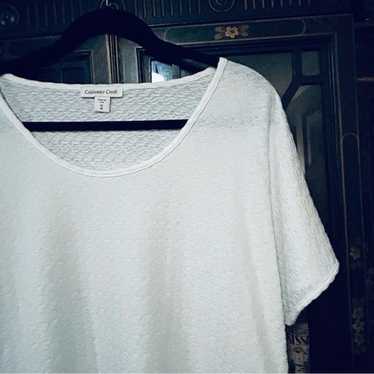 White Short Sleeve Shirt Size 1X Like New - image 1