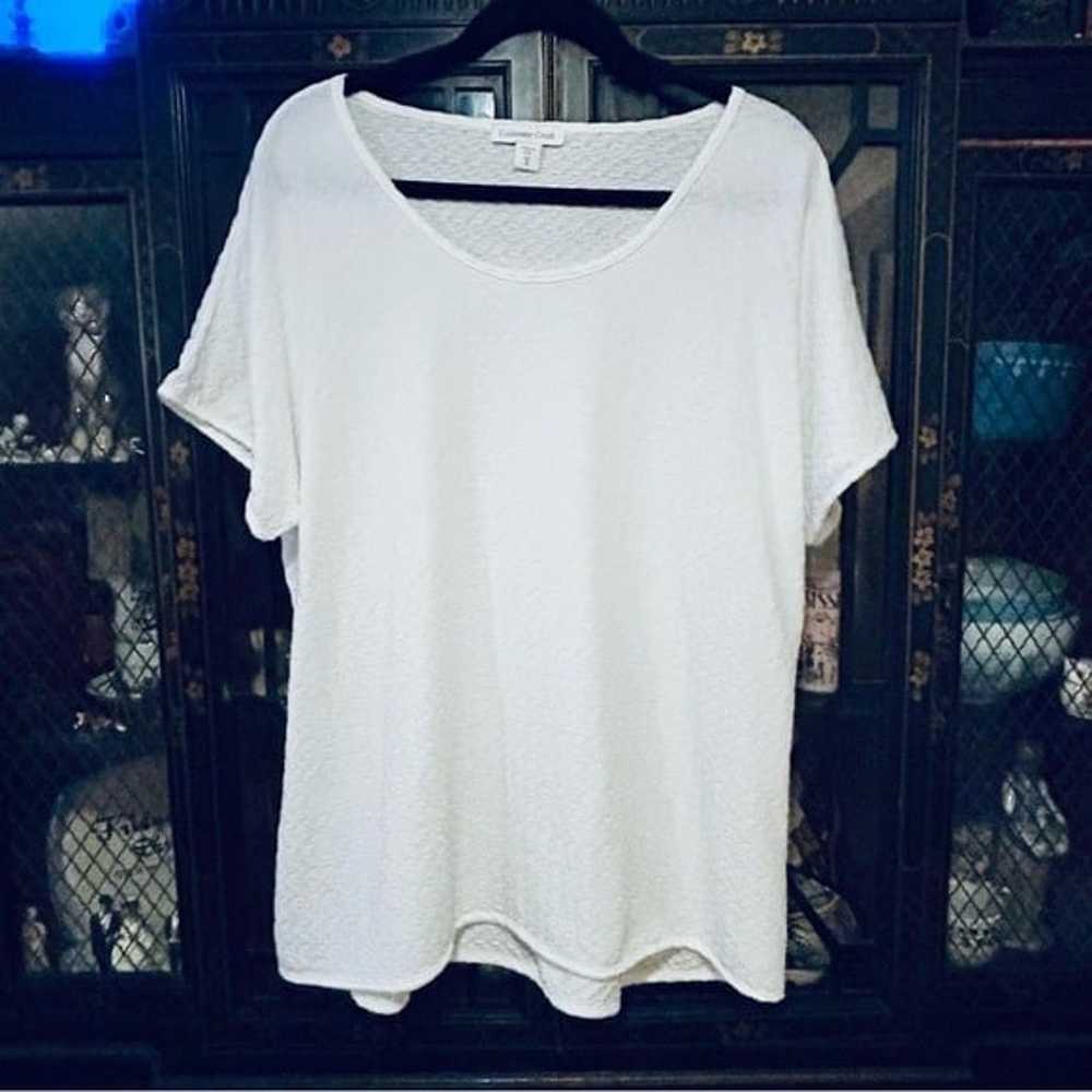 White Short Sleeve Shirt Size 1X Like New - image 2