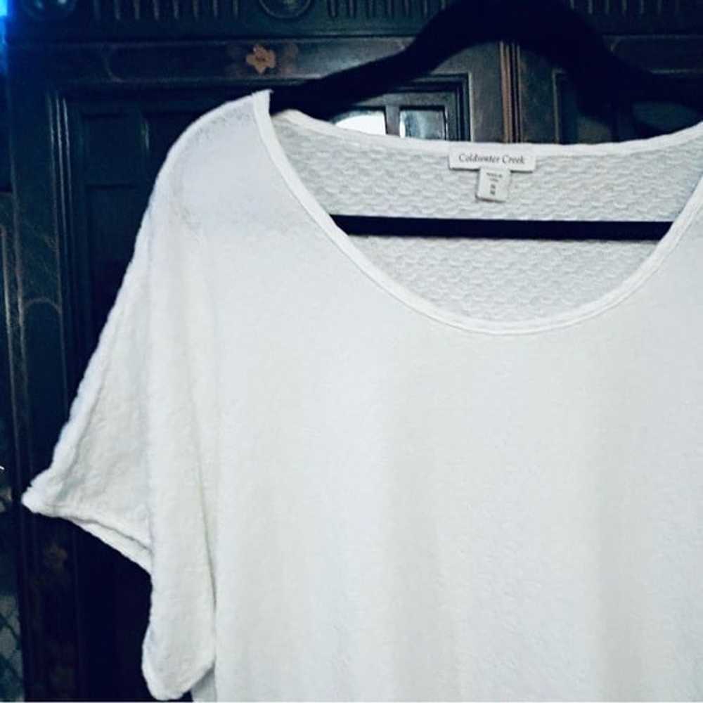 White Short Sleeve Shirt Size 1X Like New - image 3