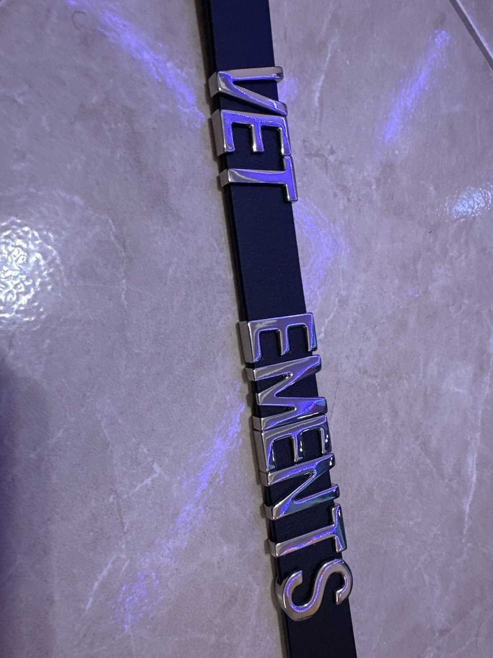 Vetements Vetements Black Spellout Belt - image 2