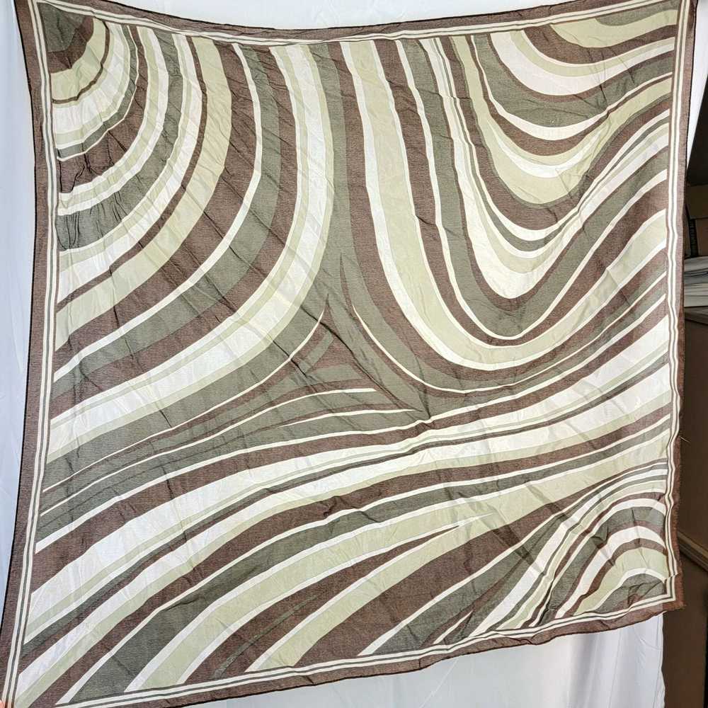 Vintage Vintage 70s Abstract Stripe Scarf Women A… - image 3
