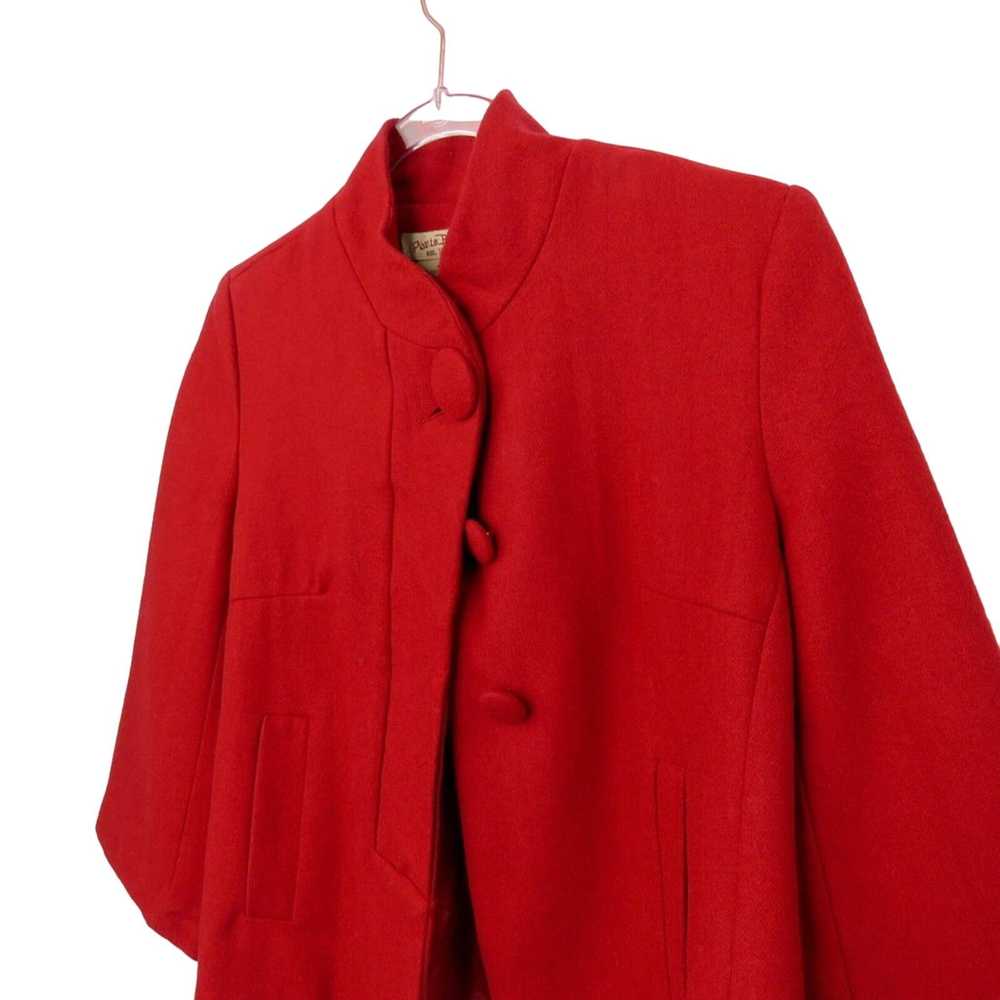 Vintage 90s Vintage Paris Blues Red Wool Vintage … - image 4