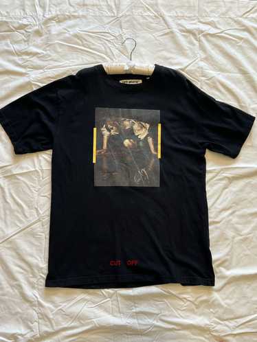 Mens off-white t-shirt painting - Gem