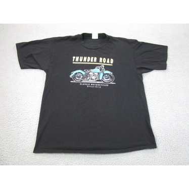 Gildan VINTAGE Thunder Road Motorcycles Shirt Men… - image 1