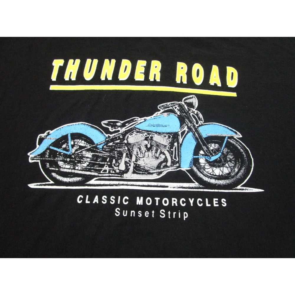 Gildan VINTAGE Thunder Road Motorcycles Shirt Men… - image 3
