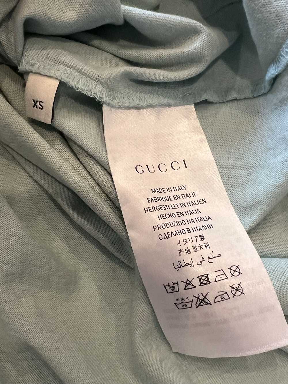 Gucci Distressed Printed Cotton-Jersey T-Shirt - image 3