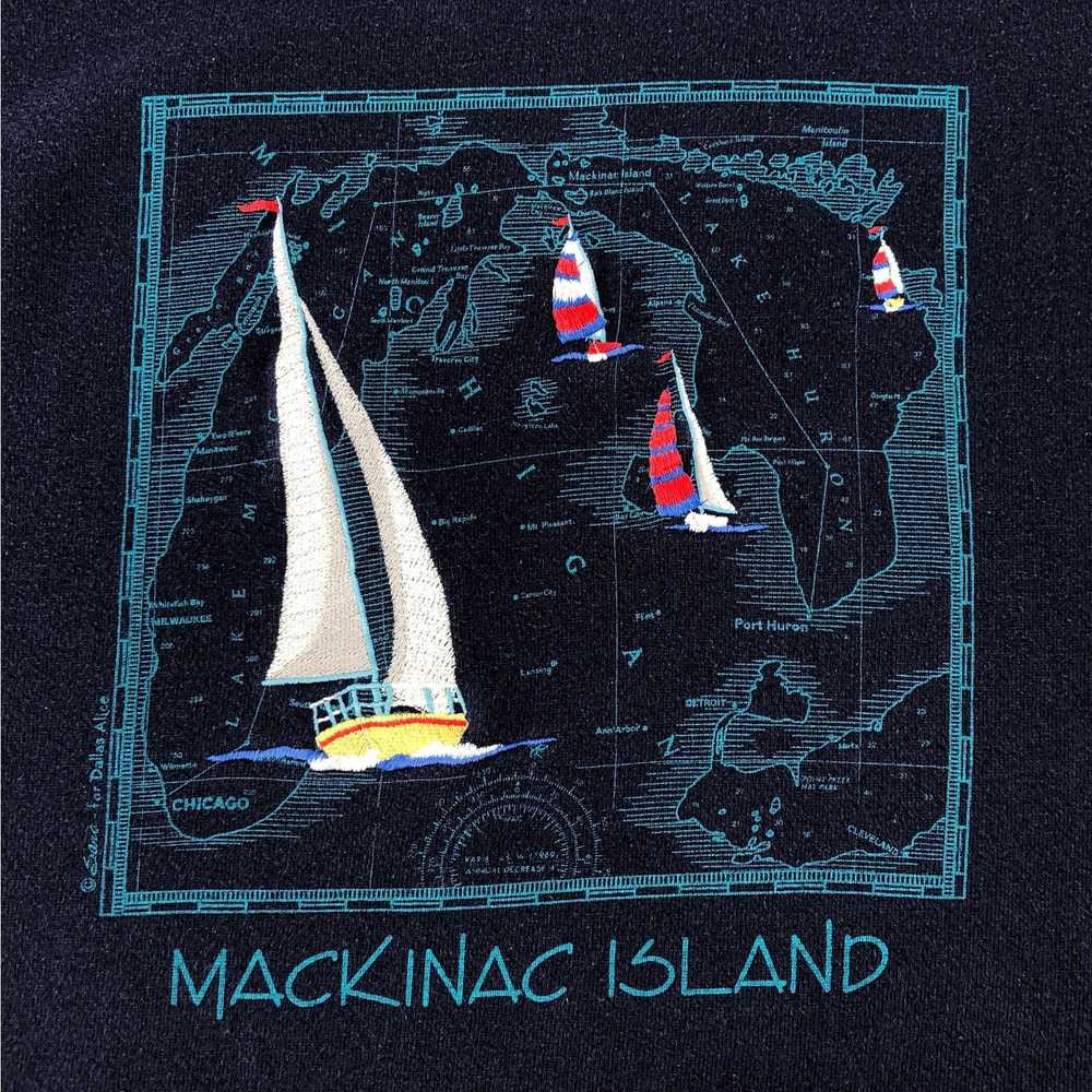 Hanes × Vintage 90s Mackinac Island crewneck swea… - image 2