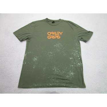 Oakley Oakley Shirt Mens XL Green Orange Grips Ce… - image 1
