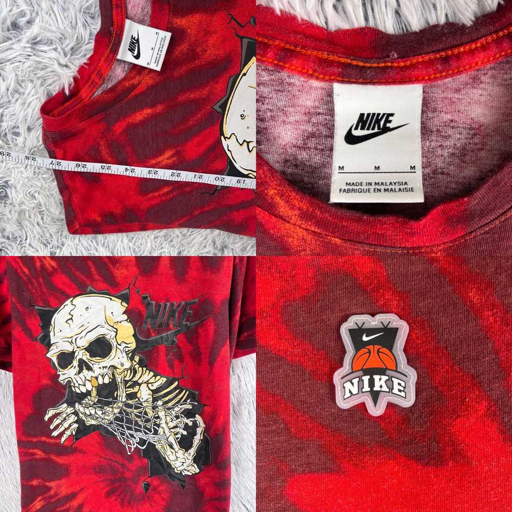 Nike Vintage Nike Shirt Mens Medium Red Graphic S… - image 4