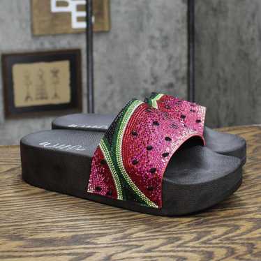 Designer NWT Wild Pair 2 Slide Sandals Watermelon… - image 1