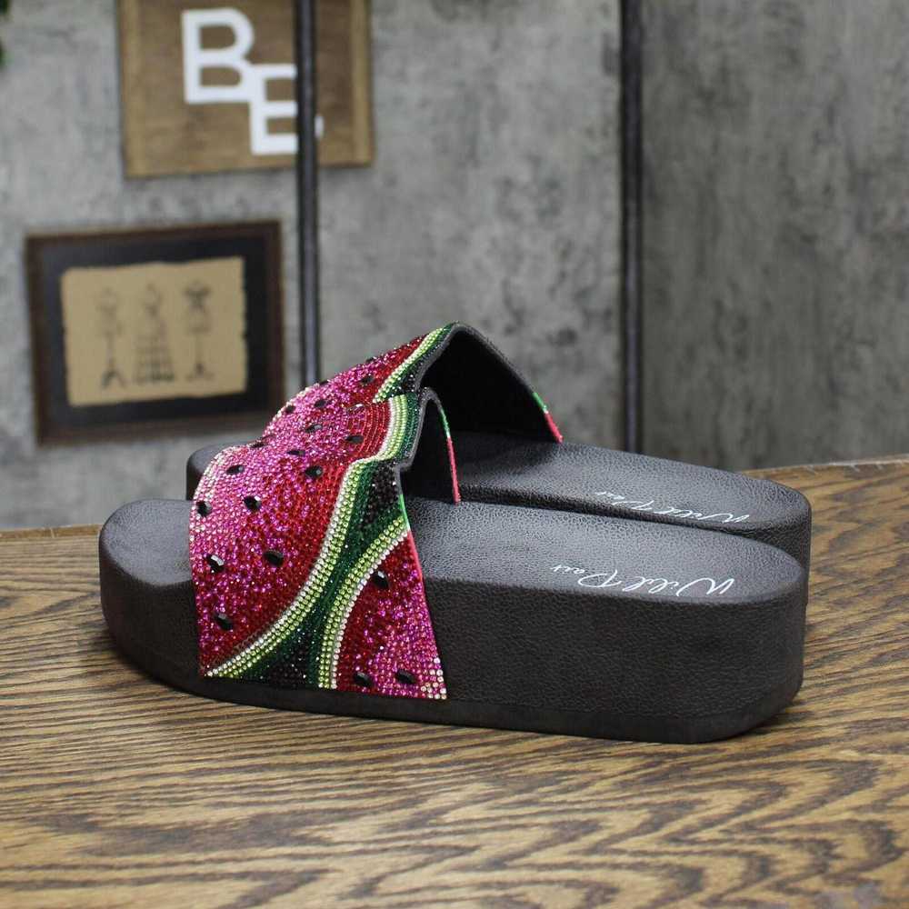 Designer NWT Wild Pair 2 Slide Sandals Watermelon… - image 2
