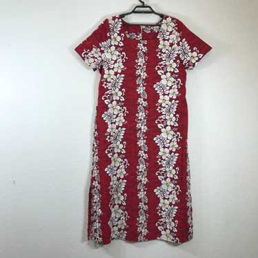 Vintage Winnie Fashion Hawaiian Midi Dress Size X… - image 1