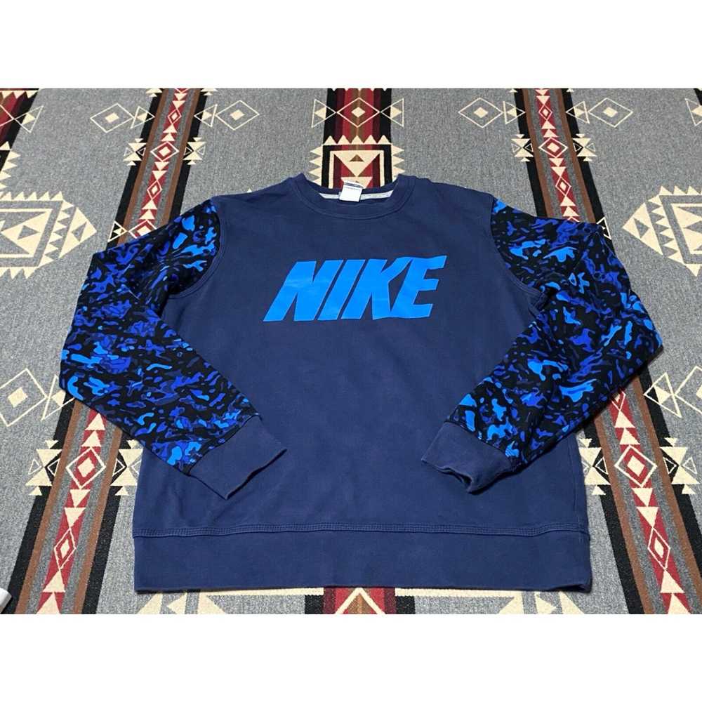 Nike Nike Crew Neck Sweatshirt Navy Blue Men's Si… - image 1