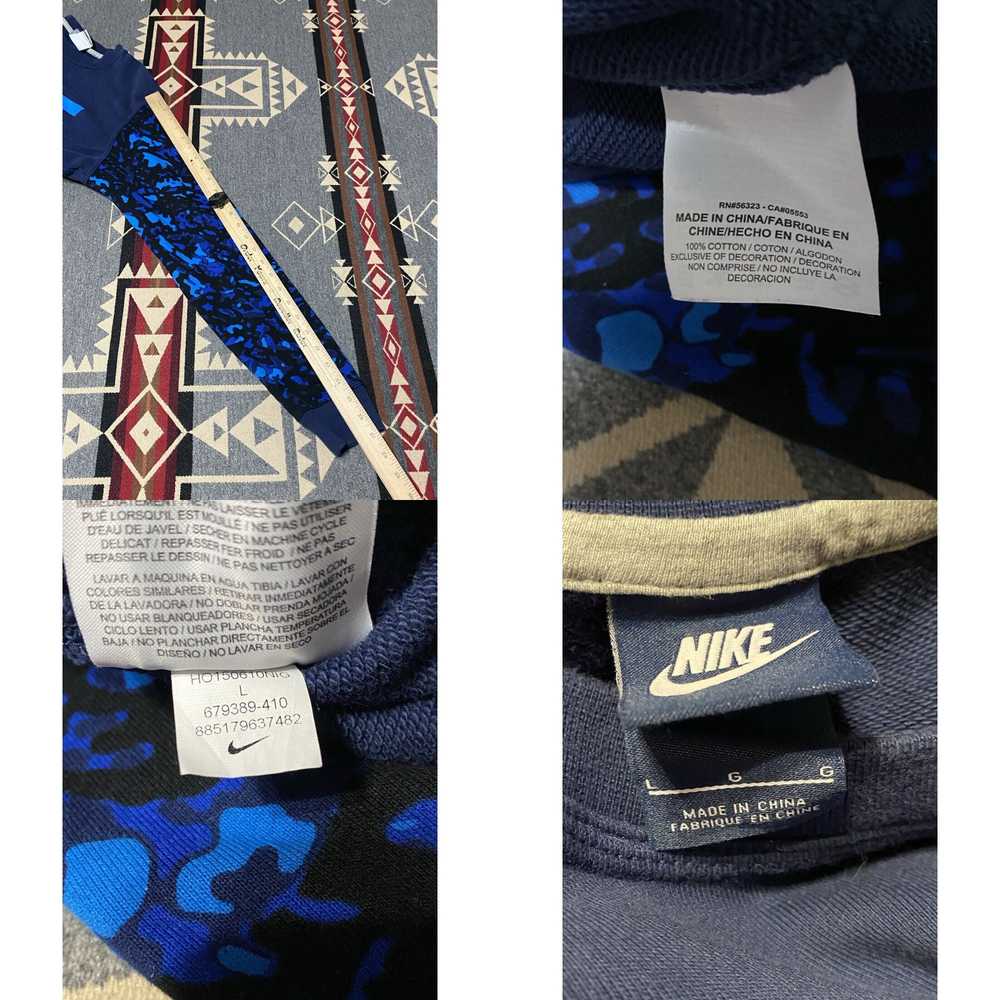 Nike Nike Crew Neck Sweatshirt Navy Blue Men's Si… - image 4