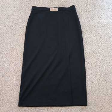Buckle NYCC Maxi Skirt Medium Black Pull On Slit … - image 1