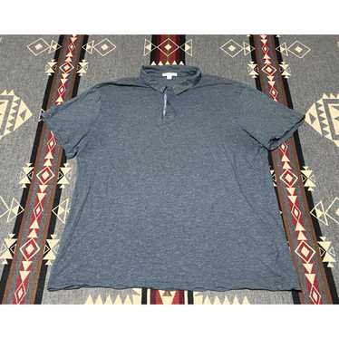James Perse James Perse Polo Shirt Cotton Blue St… - image 1