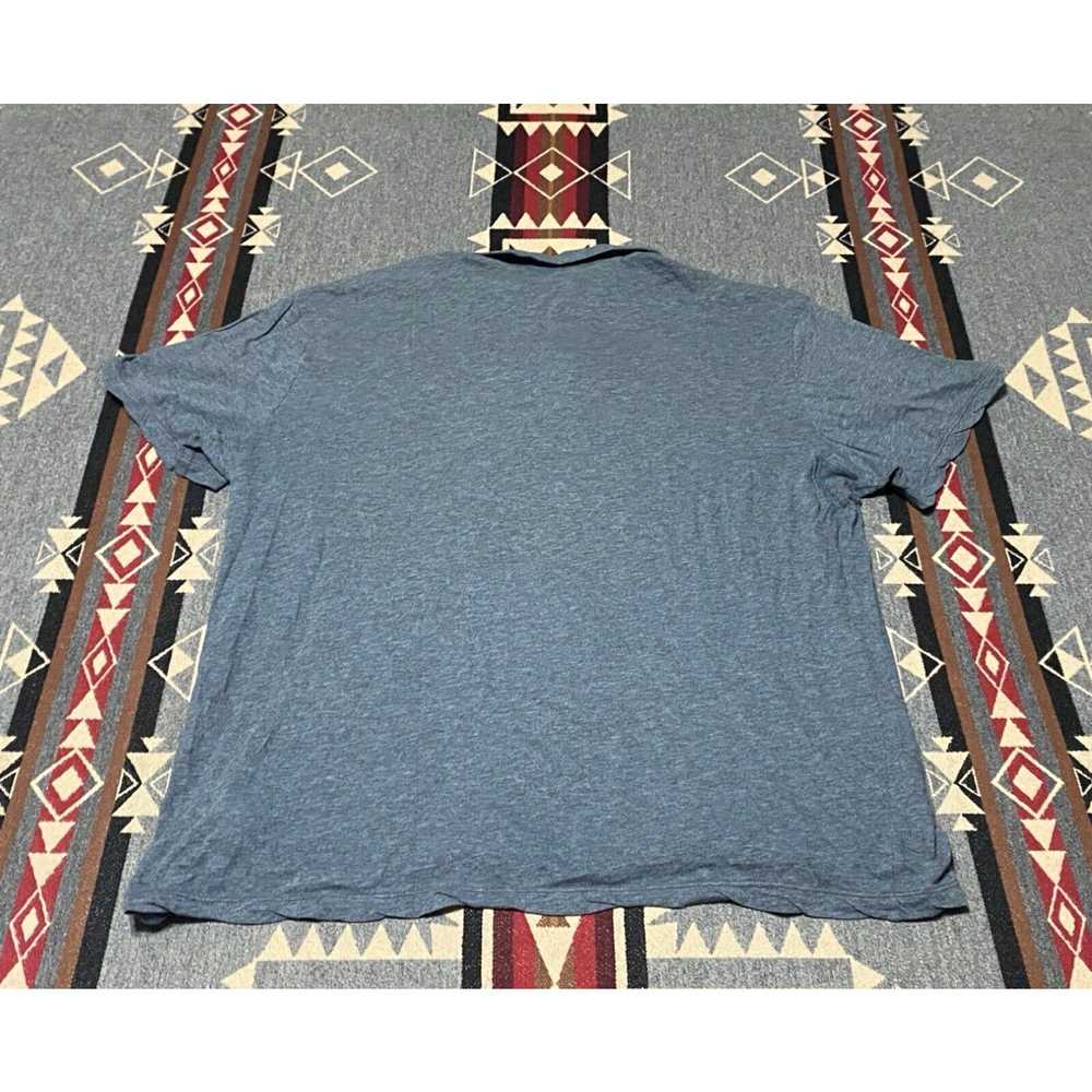 James Perse James Perse Polo Shirt Cotton Blue St… - image 2