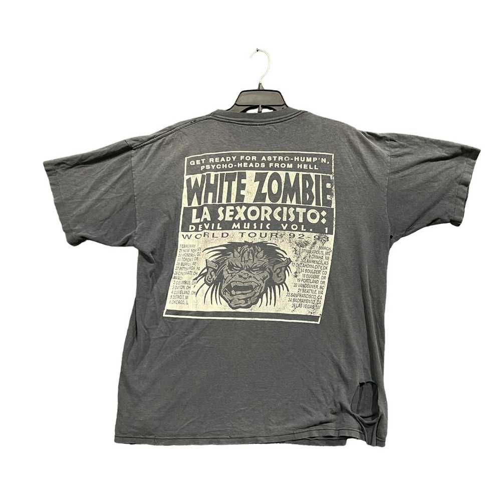 Vintage Vintage 90s white zombie band T-Shirt siz… - image 2