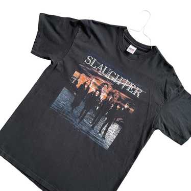 Anvil × Band Tees × Vintage Vintage 90s Slaughter… - image 1