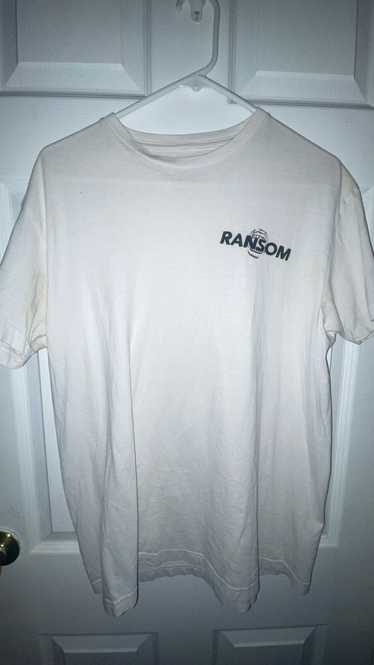 Random × Ransom Clothing White Ransom Lips T-Shirt