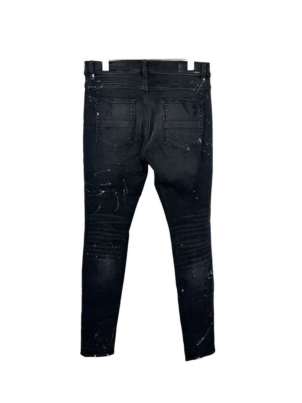 Amiri Aged Blackbird Art Patch Jeans - image 2