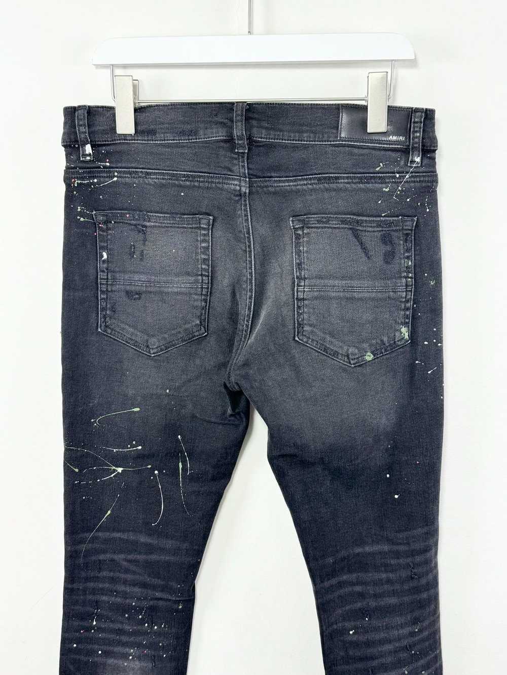 Amiri Aged Blackbird Art Patch Jeans - image 4