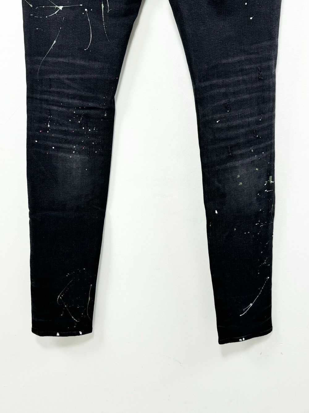 Amiri Aged Blackbird Art Patch Jeans - image 6