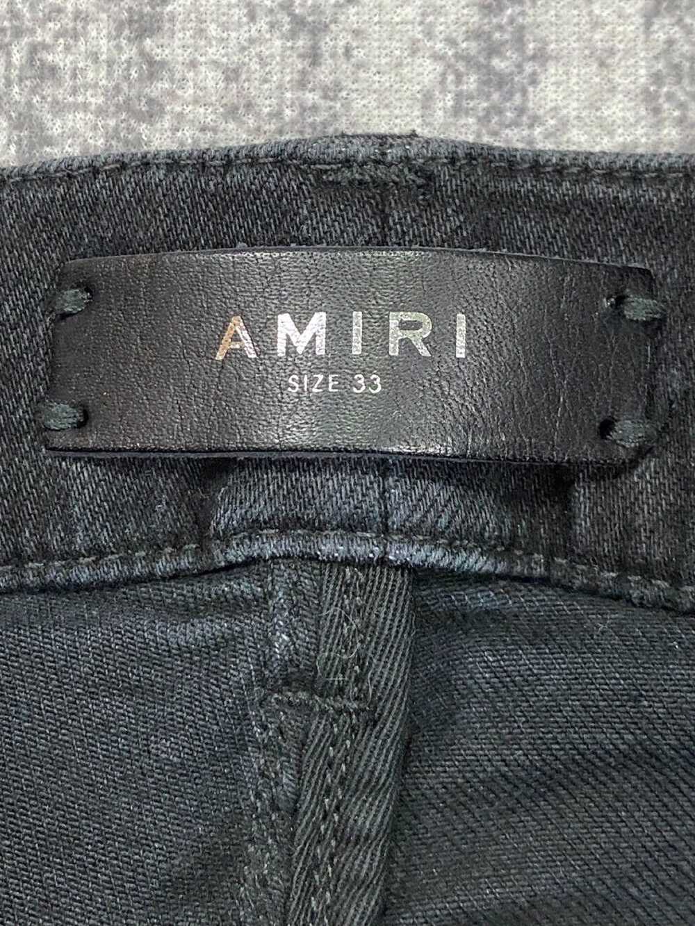 Amiri Aged Blackbird Art Patch Jeans - image 7