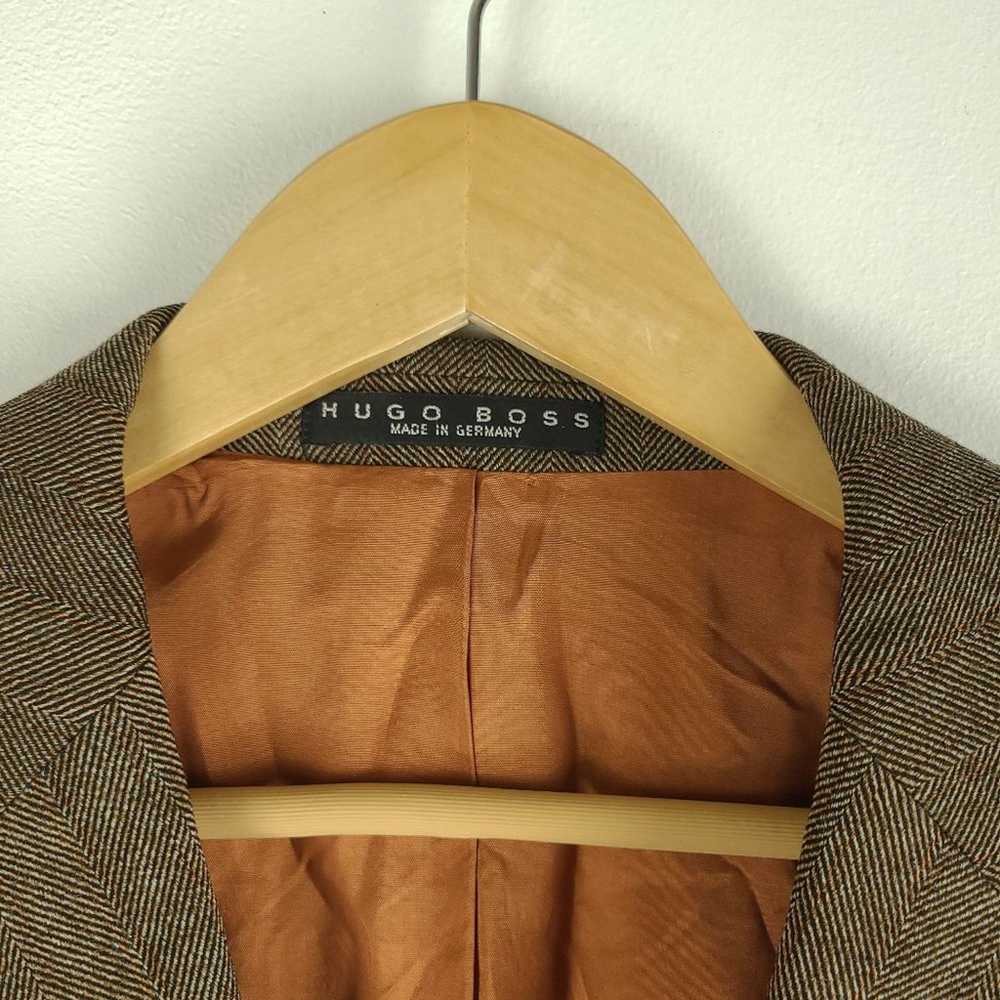 Hugo Boss Hugo boss blazer jacket virgin wool tan… - image 2
