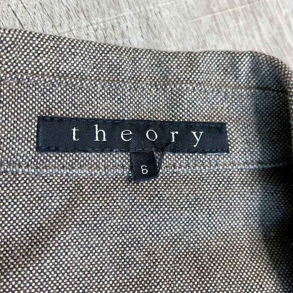 THEORY Tan Cotton Classic 3 Button Blazer Pockets… - image 2