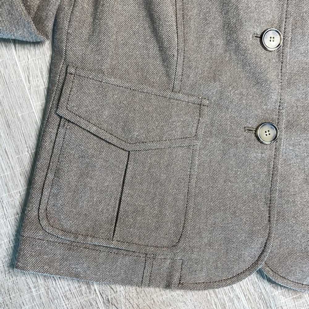 THEORY Tan Cotton Classic 3 Button Blazer Pockets… - image 4