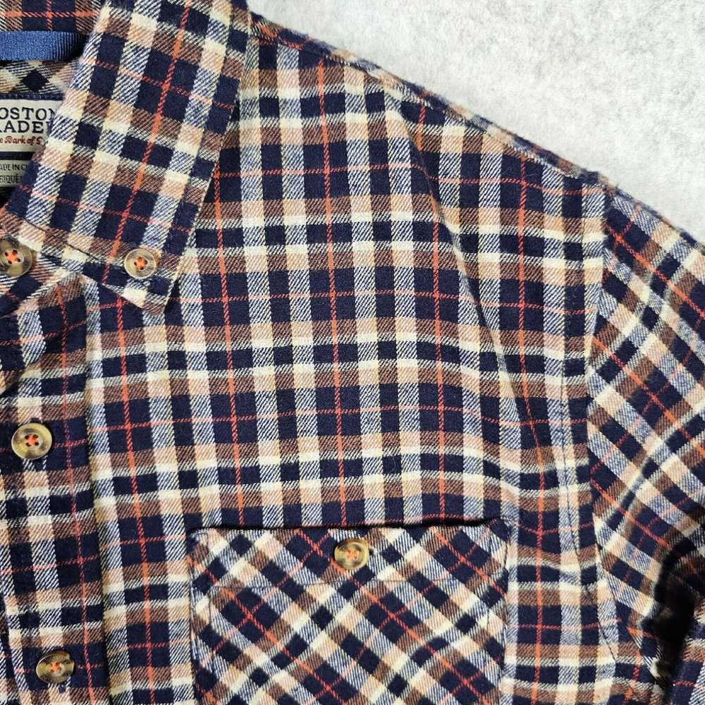 Vintage Boston Traders Plaid Flannel Shirt Mens S… - image 2