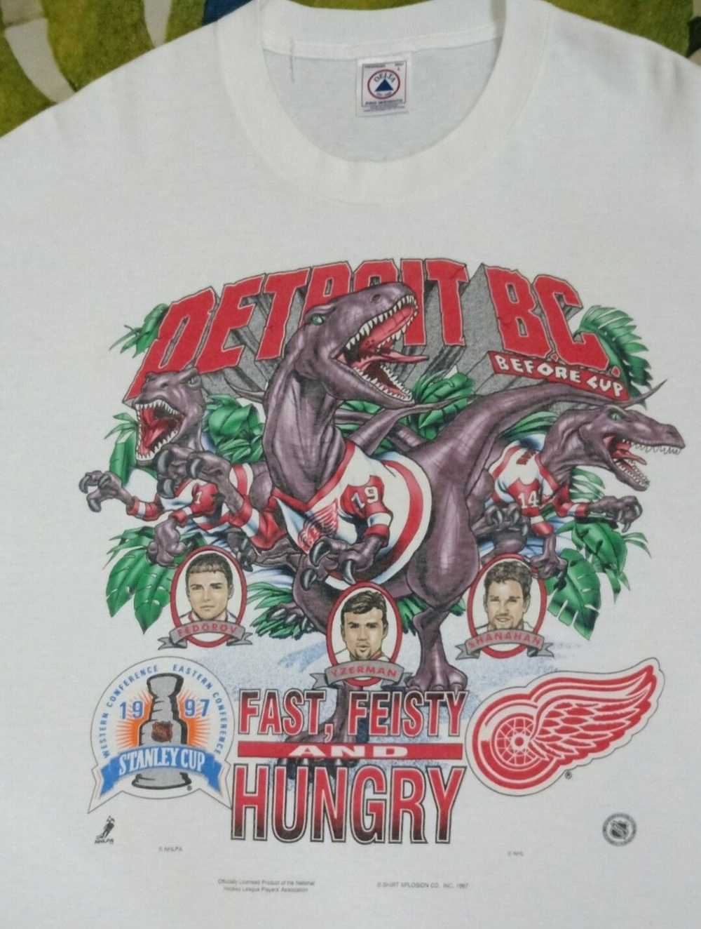 NHL × Very Rare × Vintage Vintage 90s NHL Detroit… - image 3