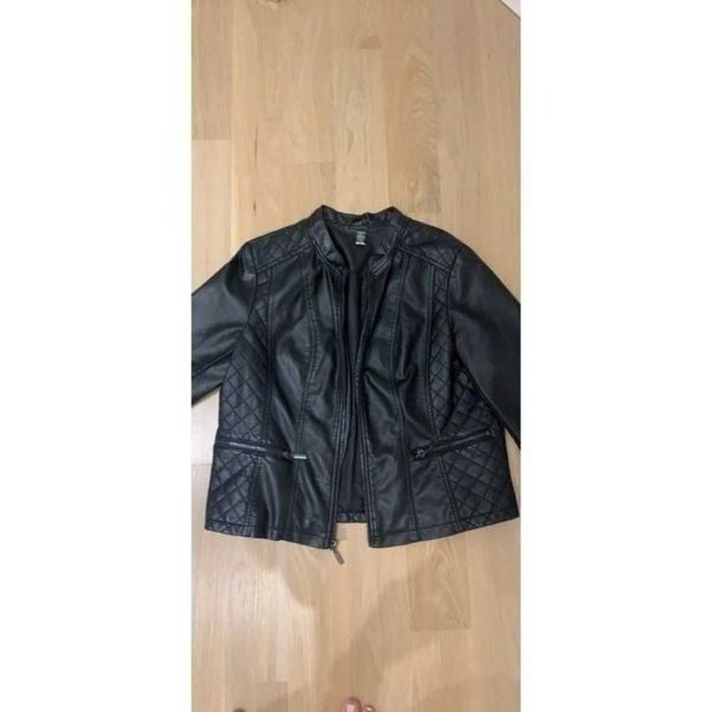 Faux Leather Jacket - image 3