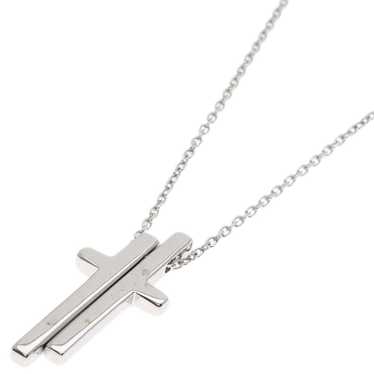 Gucci Gucci Separate Cross Necklace K18 White Gol… - image 1