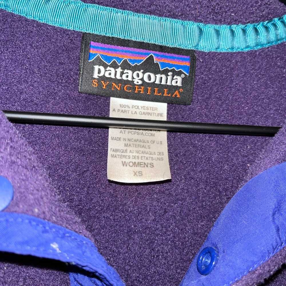 W’s Patagonia Synchilla fleece pullover plum - image 2